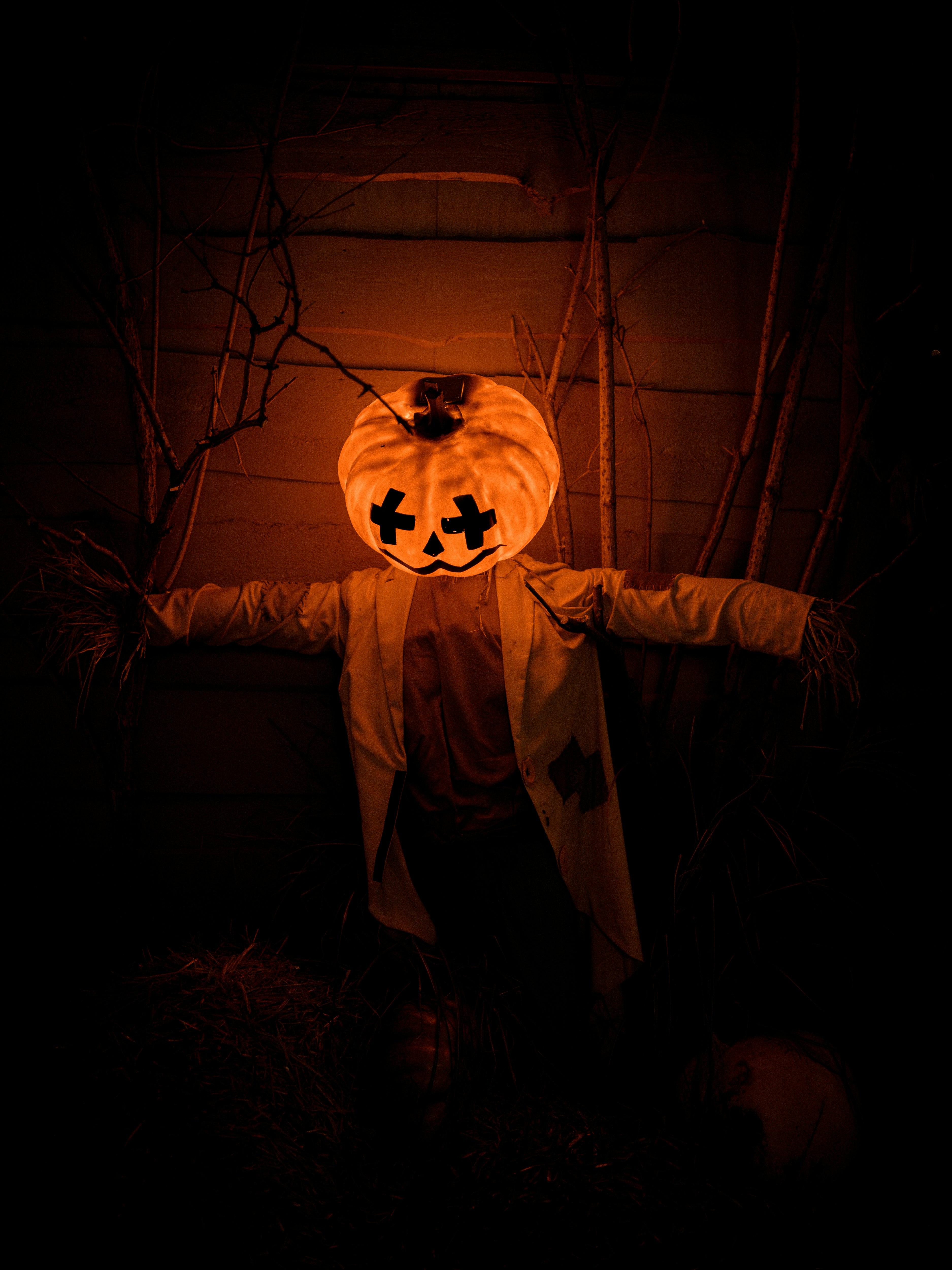 pumpkin -head Scarecrow decor